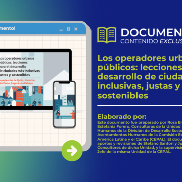 Documento de biblioteca - Los operadores urbanos públicos lecciones para el desarrollo de ciudades más inclusivas, justas y sostenibles